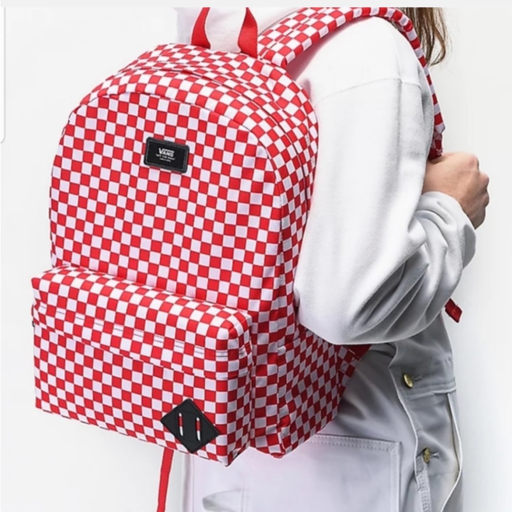 NWT Vans Backpack - Red/White Checkered